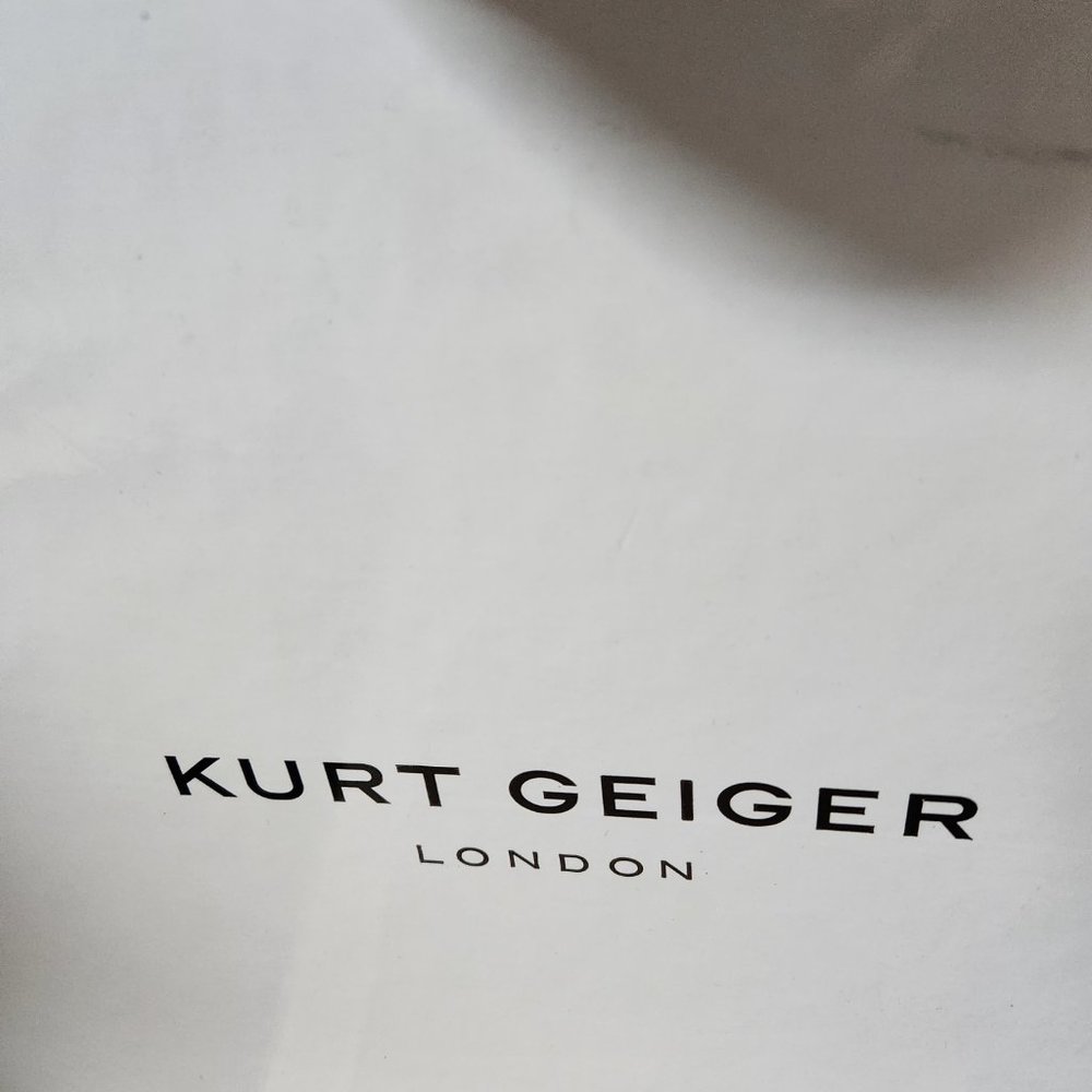 NIB Kurt Geiger London Black Leather Lace or Zip Combat Boots Cool Details! 7.5 - Picture 9 of 12